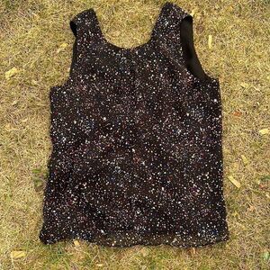 Black Confetti Medium Willow and Thread Tank Top